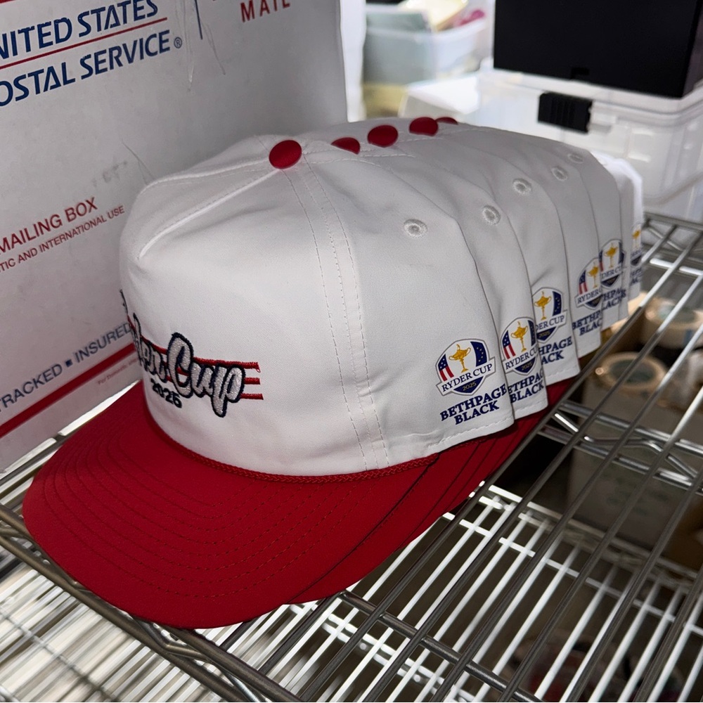 New Imperial Ryder Cup Bethpage Black PGA Snapback Golf Red/White Hat Cap 2025